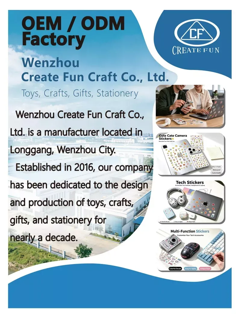 Wenzhou Create Fun Craft Co., Ltd. গ্লোবাল এক্সপোতে উজ্জ্বল: কাস্টম স্টিকার এবং DIY খেলনাগুলিতে উদ্ভাবনের এক দশক