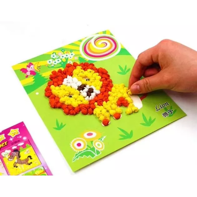 DIY ফ্লক আর্ট টয়